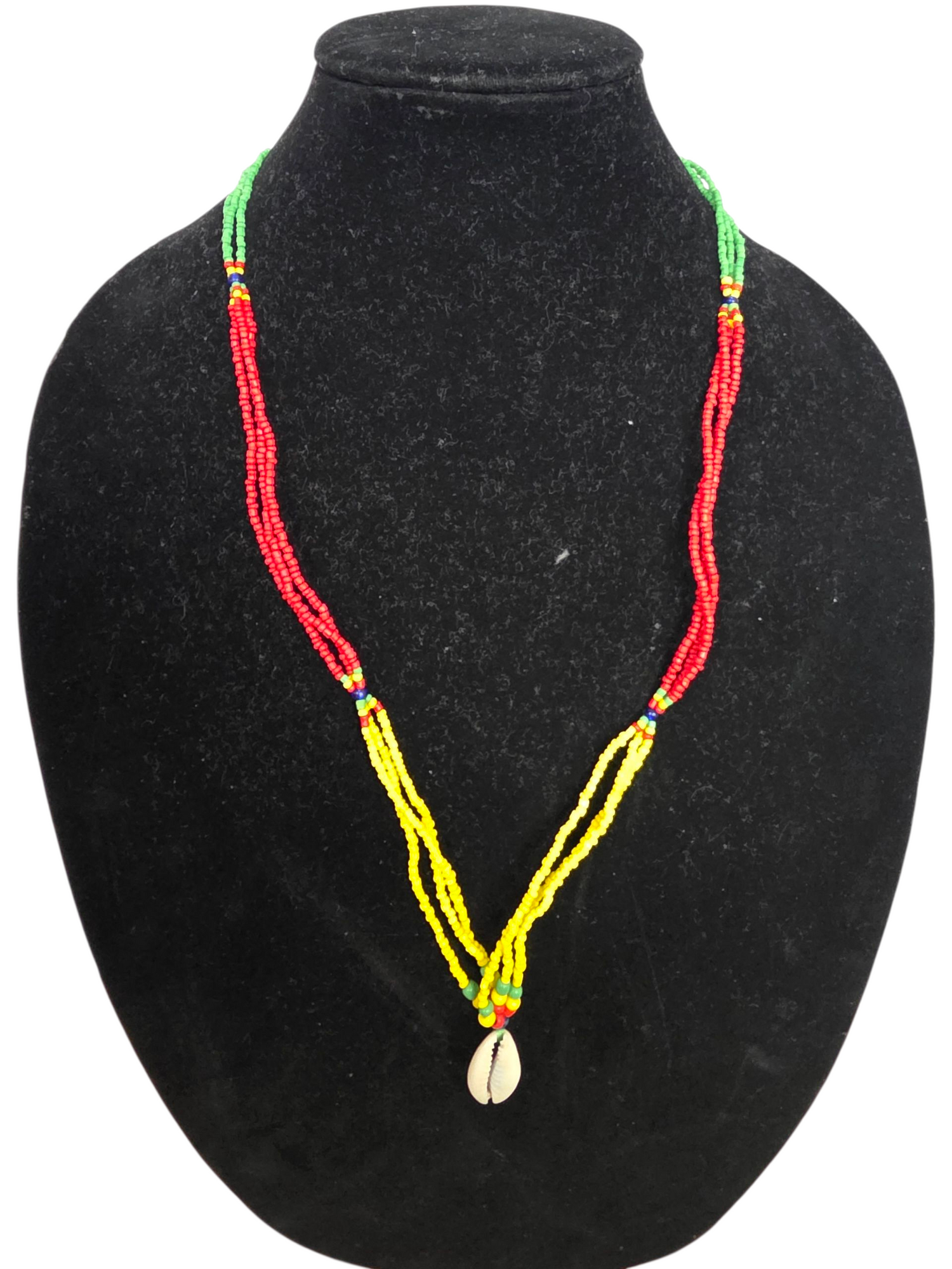 Gambian Beaded Shell Necklace