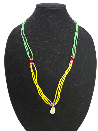 Gambian Beaded Shell Necklace