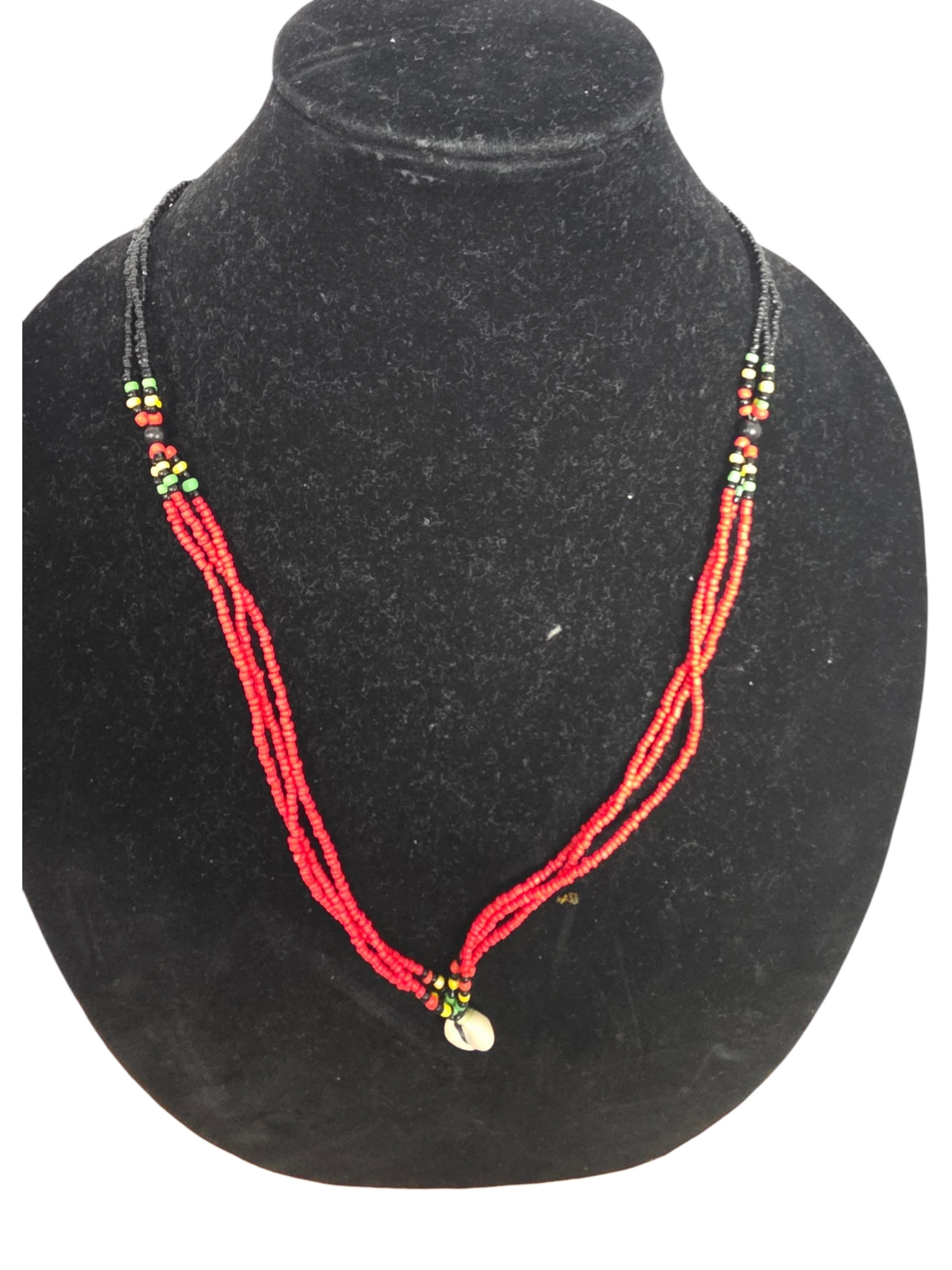 Gambian Beaded Shell Necklace