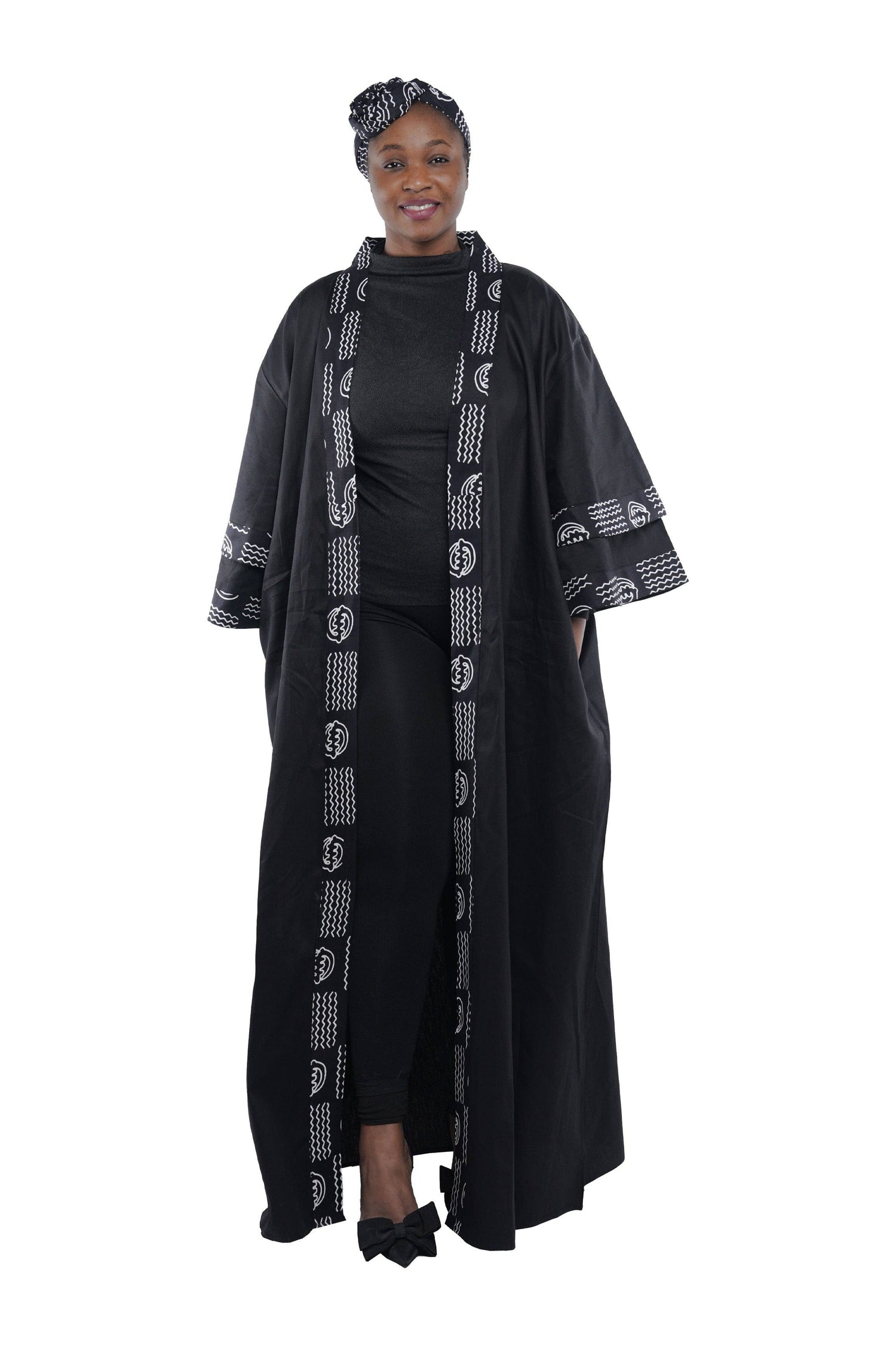 African Long Kimono | Robe | Duster | One Size
