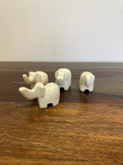 Soapstone Animal Figurine, elephant small