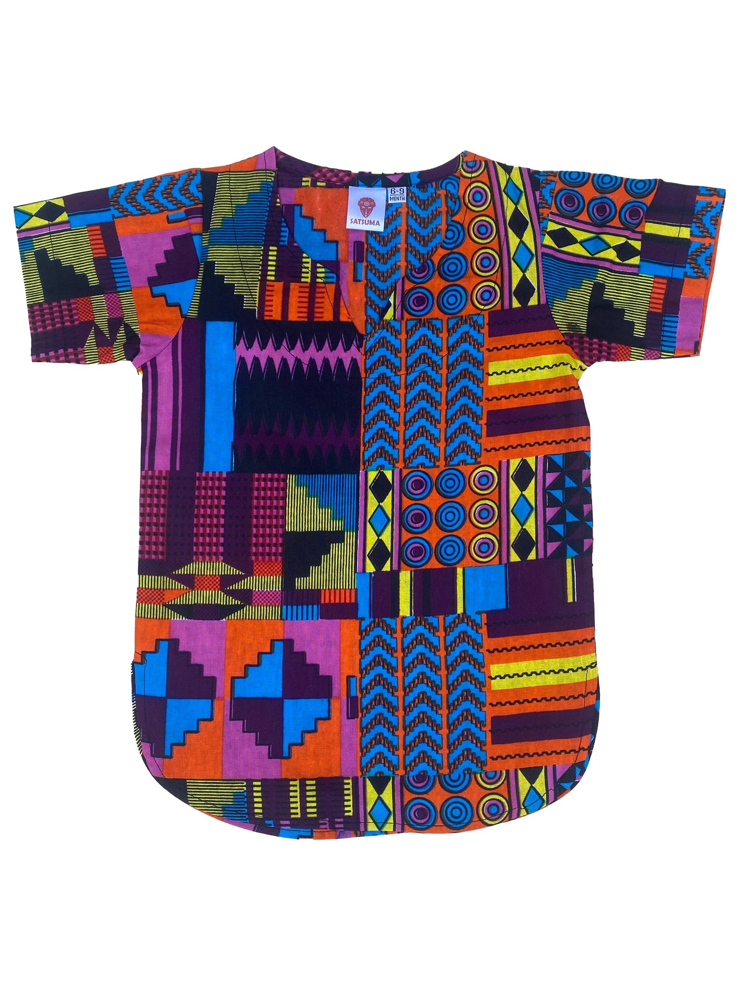 African Ankara Kente Shirt for Baby – Bold Traditional Print | Boys & Girls Unisex Top