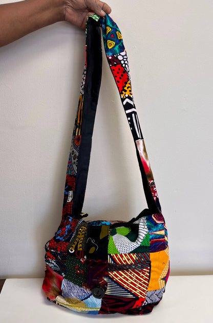 Crossbody Sling Bag, patchwork / Loise