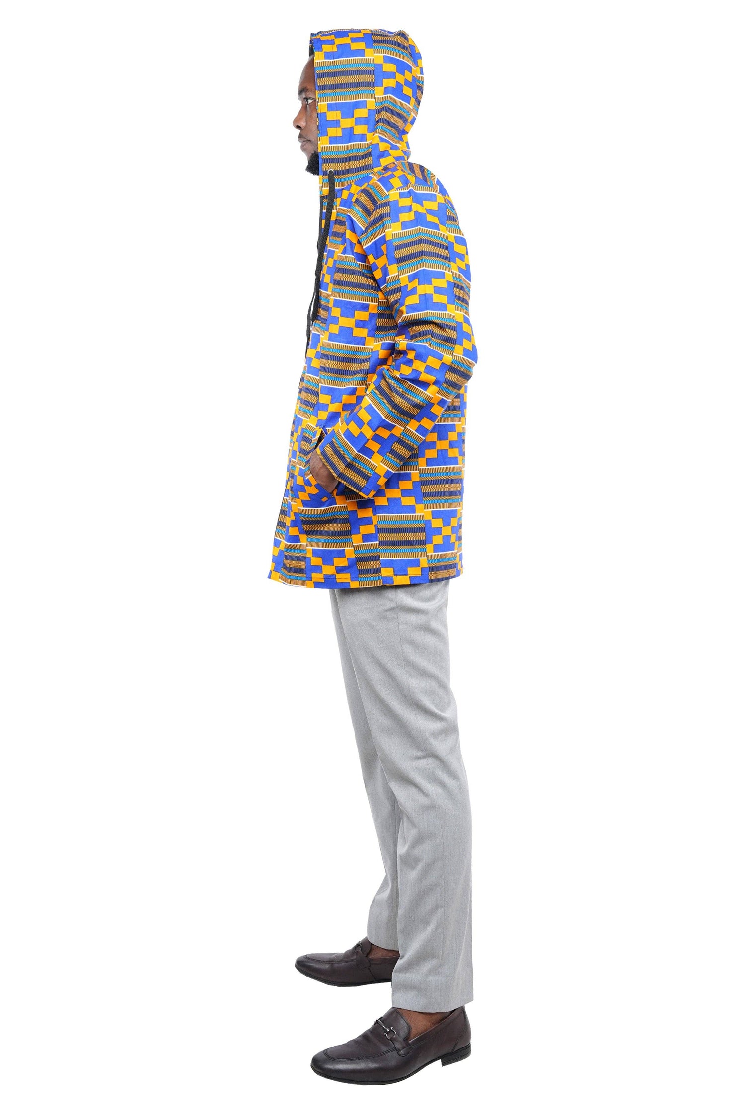 Unisex Kente Zipper Hoodie
