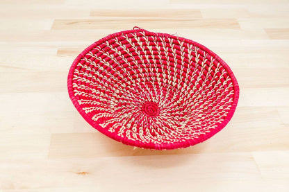 Green Raffia Fruit Basket