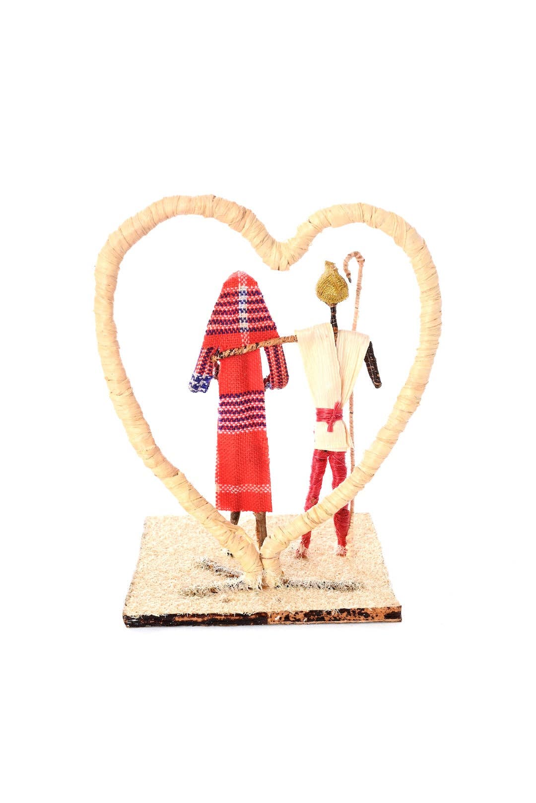 Banana Fiber Loving Couple Sculpture