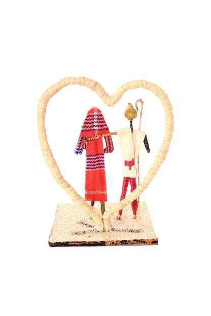 Banana Fiber Loving Couple Sculpture