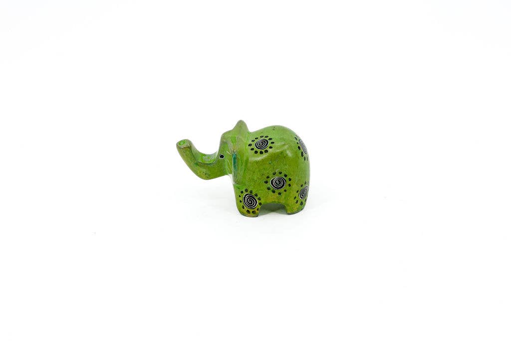 Soapstone Animal Figurine, elephant small