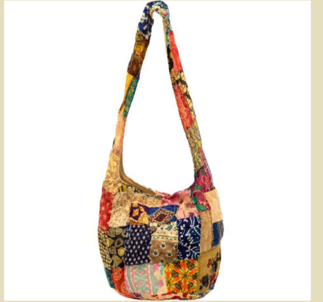 Crossbody Sling Bag, patchwork / Loise