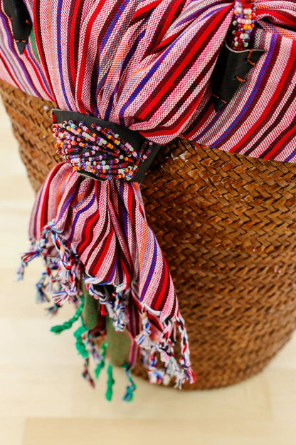 Kikapu Lamu Caramel Tote Basket