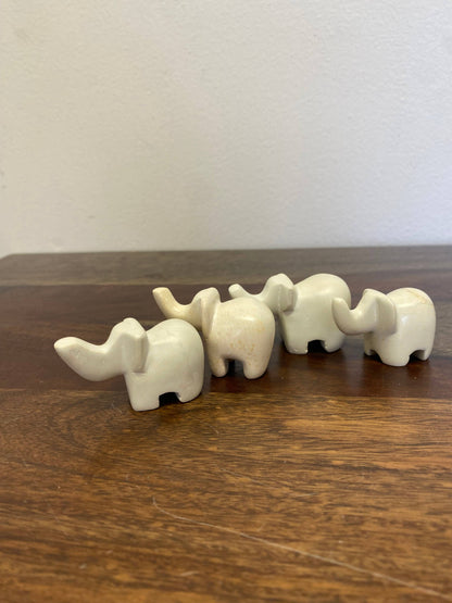 Soapstone Animal Figurine, elephant small