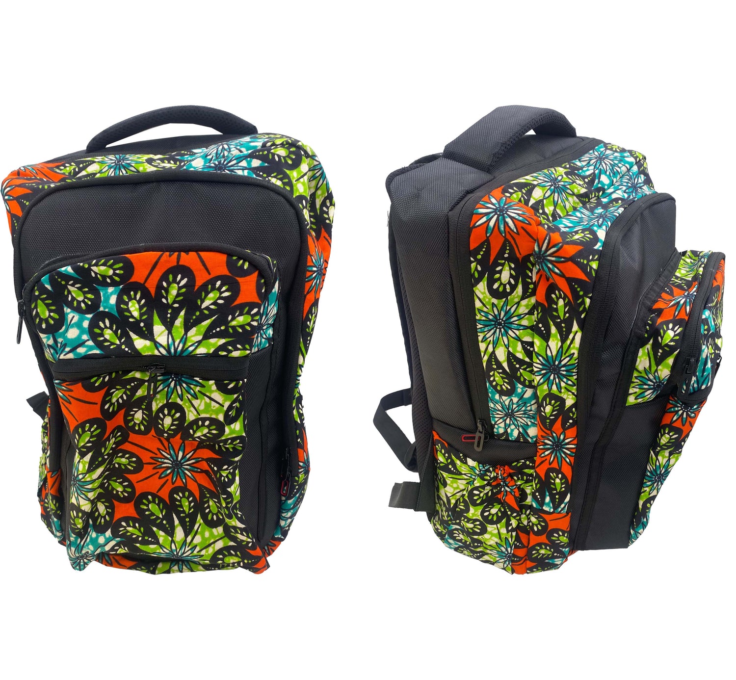 African Print Backpack | Laptop Bag