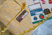 African Christmas Gift Tag Stickers