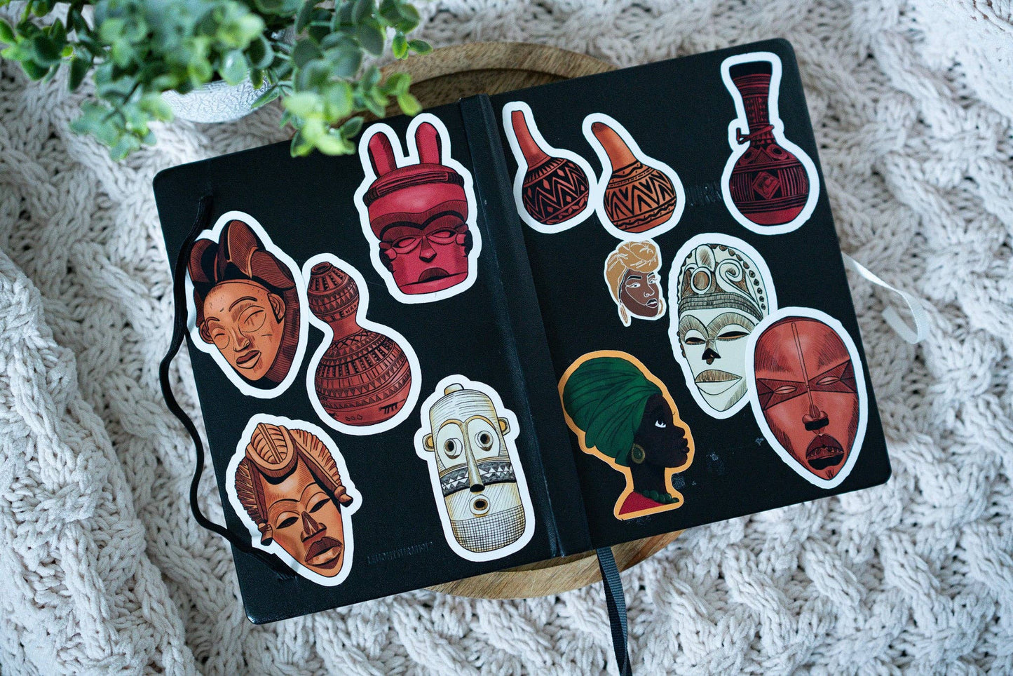 African Masks Stickers