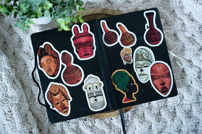 African Masks Stickers
