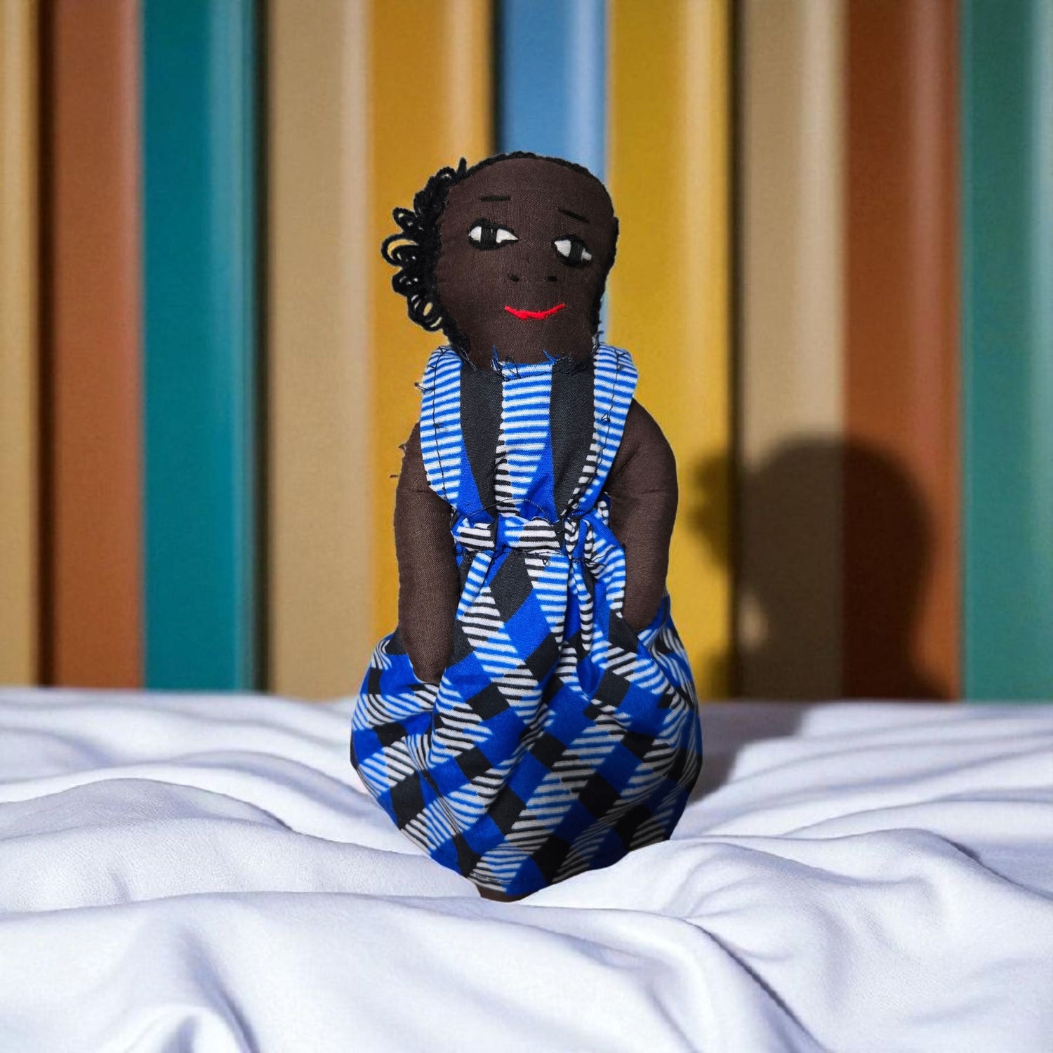 African Cloth Black Doll