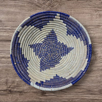 African Wall Basket / Bowl, sweet grass, multi-color