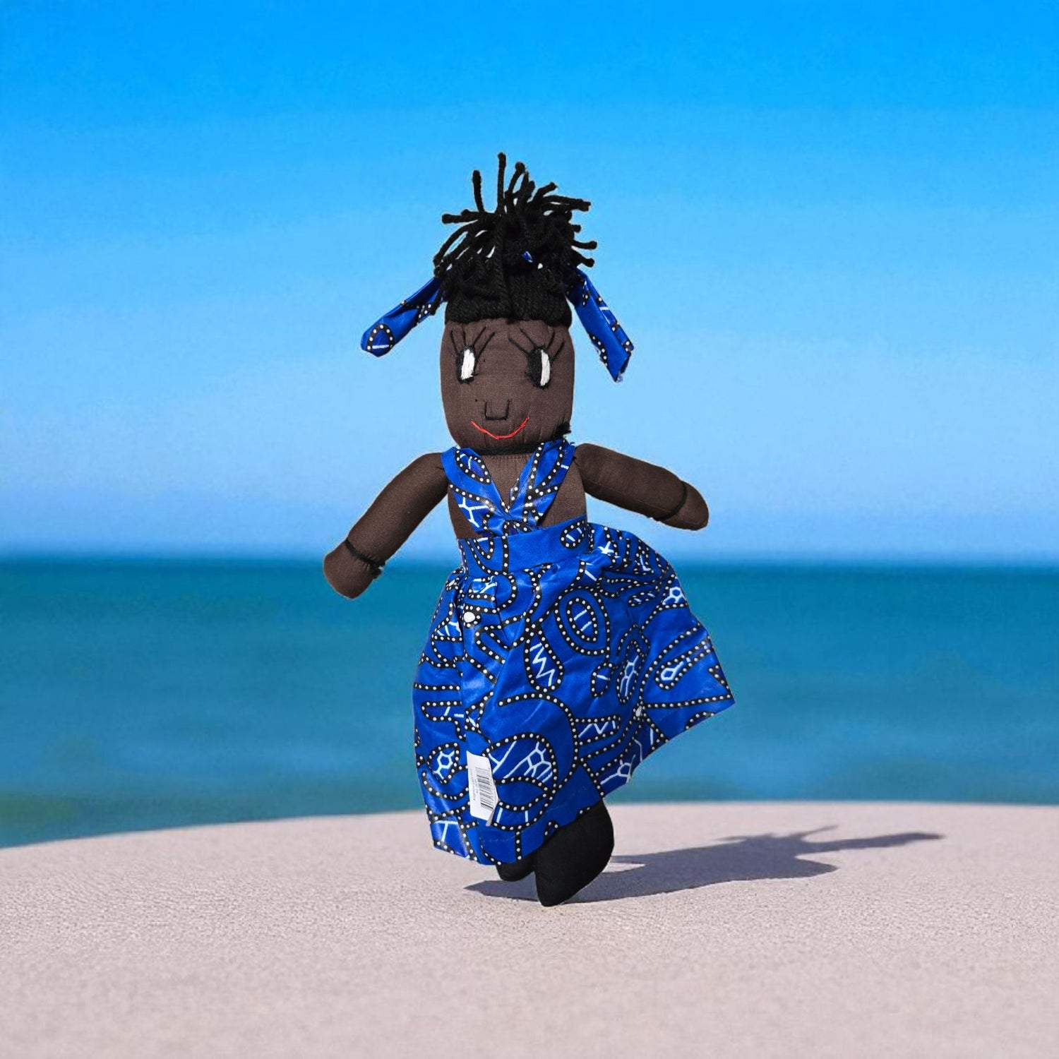 African Cloth Black Doll