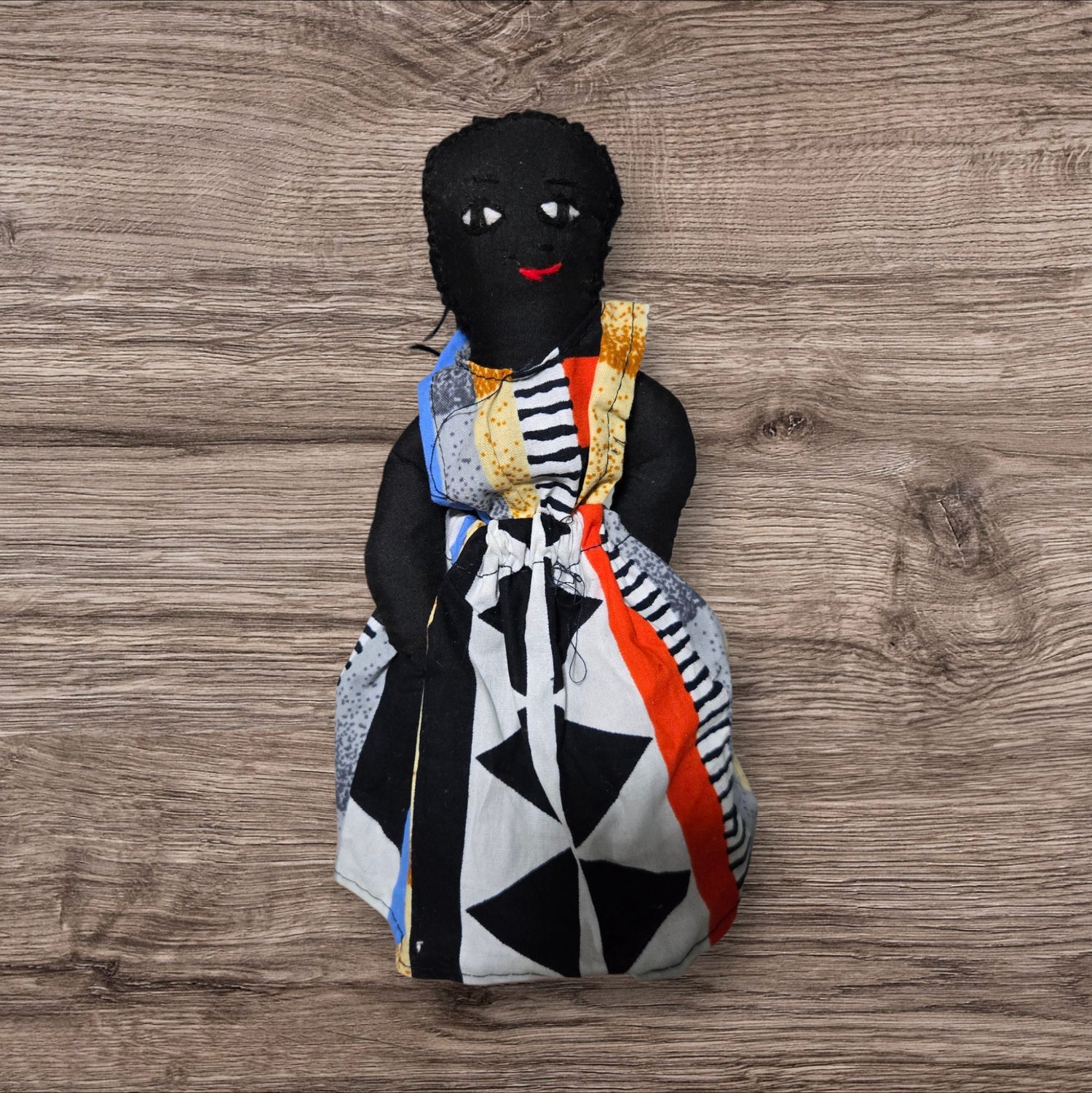 African Cloth Black Doll