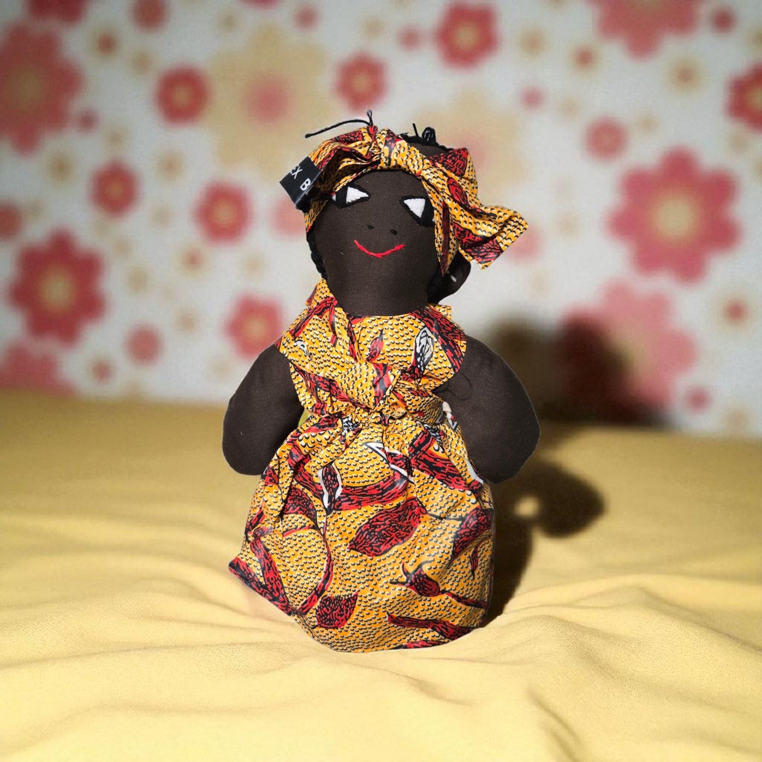African Cloth Black Doll